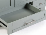 30" Blue Grey Bathroom Vanity with Ceramic Sink - Soft-Close Drawers, Solid Wood Frame, W2896P344074