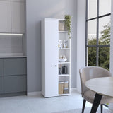 Hoyt Kitchen Pantry Storage Cabinet With and Five Interior and Exterior Shelves B200P173177