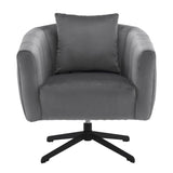 360&deg Swivel Accent Chair, Modern Velvet Fabric Living Room Armchair, Comfy Wide Upholstered with 42158642