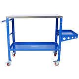 Welding Table 36"x18", 1200lbs Load Capacity Steel Welding Workbench Table on Wheels, Portable Work W465P176039