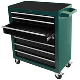 ZNTS 7-Drawer Rolling Cart, Rolling Box on Wheels, Lockable Home Repair Storage Organizer, W1239132622