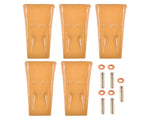 1U3202 Excavator Bucket Teeth with Pins 8E6208 Retainers 8E6209 5 Sets Fit for J200 Series 15152705