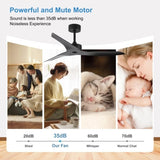 52" Outdoor black Ceiling Fan Without Light with Remote Control ,3 ABS Blades Farmhouse Ceiling Fan W2352P204463