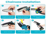 4-in-1 Pole Pruning Shears, Electric Pruning Shears & pole saws for tree trimming with 7 adjustable 14184232