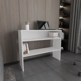Being 39" Wide 2-Tier Shelf Narrow Console Table, Entryway Table B200P235835