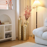 Floor Metal Vases Decorated White Metal Set of 3 gorgeous home decoration large glazed metal W2796P237520