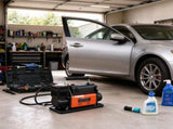 7.14 CFM 12V Heavy Duty Air Compressor, Auto-Stop Portable Tire Inflator with LCD Digital Display 22354040
