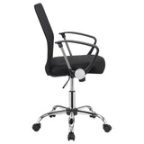 ZNTS Black Swivel Office Chair with Casters B062P153790