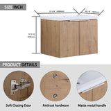 ZNTS Bathroom Cabinet With Sink,Soft Close Doors,Float Mounting Design,24 Inch For Small W99950714