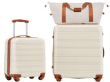 Hardshell Luggage Sets 2Pcs Bag Spinner Suitcase with TSA Lock Lightweight 20