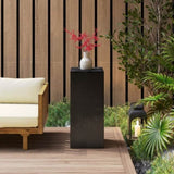 Wood-Look Square-Column MGO End Table, H33.75",Wood-Like Distressed Finish, Mix with Different N770P284172B