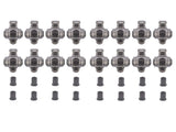 16Pcs 17-4PH Stainless Steel Rocker Arms Fit for Pontiac 287-455 V8 4.3L 1.65 Ratio 86970490