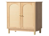 Natural wood color, particleboard with melamine veneer and rattan finish, 60*30*80cm, double doors, 80617301