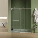 56"-60"W x 76"H Frameless Door, Sliding Door, Premium 5/16" Thick Tempered Glass W2011P198051