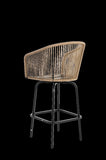 3pcs Outdoor Bar Set, Patio Bar Table and Chairs Set, Bar Height Patio Set - 2 x Swivel Bar Chairs , W640P256798