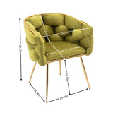 Luxury modern simple leisure velvet single sofa chair bedroom lazy person household dresser stool W117067863