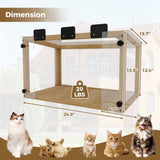Waterproof Window Cat Perch Catio, Wood Cat Window Box, Window Catio for Indoor Cats. Suitable W2831P314279
