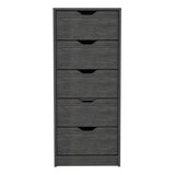 Basilea 5 Drawers Tall Dresser, Pull Out System B070P173186