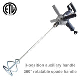 Drill Mixer Set with Spade Handle 1/2 inch Electric Corded Mixing Drill Machine 9A Motor Concrete 94459439