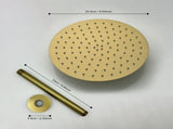 10" Brushed Gold Bathroom Luxury shower head,High Pressure Rain Shower Head, Ultra-Thin Showerhead 56162778