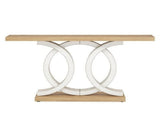 55 Inch Geometric Entryway Console Table, Modern Living Room Accent Table 09287889