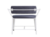 Cargo Gray Fabric & White Finish Counter Height Chair B2726P457617