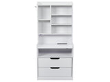 2 Drawers 1 Shelf 6-Shelf BedsideTable US Standard Power Supply 87312539