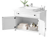 1-Drawer 2-Door Bathroom Vanity Bathroom Cabinet Washbasin Not Included 23.62*11.81*23.62in White 77602826