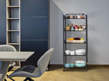 5 Tier Wire Shelving Unit Metal Storage Organizer Rack, Black 53553567