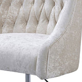 ZNTS Vintage Cream and Gold Tufted Back Office Chair B062P182759