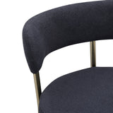 Modern Sherpa Counter Height Stools Set of 2, Uphsoltered 26" Seat Height Barstools with Brushed 57237025