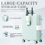 20/24/28in ABS Spinner Wheel Luggage, Carry on Suitcase, with Cup Holder & USB Port W2787P262952