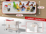 80QT 87.5*38.5*91cm Rectangular Plastic Box Iron Leg Tube Freezer Insulation 01612551