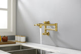 Wall mounted Filler Faucet, Modern Brass Filler Two-Attachment Wall Mount Folding Kitchen W2287P184459