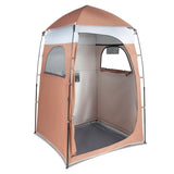 ZNTS 150*150*205cm Single Quick Open Changing Tent Shower Tent Brown 51991597