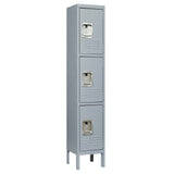 3 Door 66"H Metal Lockers With Lock for Employees,Storage Locker Cabinet for Home Gym Office School 14420504