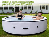 Large tub for 4 to 6 People, Portable Outdoor spa with 150 airjets and 1 Thermal Cover Massage 25339527