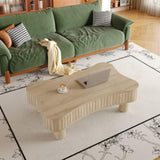 Lift Top Coffee Table for Living Room 42" - Fluted Panel Hidden Storage, Silent Hydraulic Lift, W1445P317475