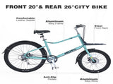 7 Speed, Aluminum Alloy Frame, Multiple Colors 26 Inch Bike,Cargo Bike for Women and Men W1019P218134