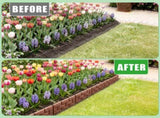 12PCS Stone Effect Garden Edging Flexible Landscape Border Fence PP Weather Resistant Decorative 13577149