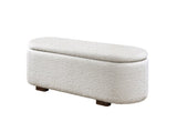 Sandro Beige Boucl & Walnut Bench w/Storage B2756P507065