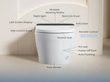 Tankless Smart Toilet With Bidet Built In, One-piece Bidet Toilet Seat, Auto Flush,Heated Seat, Warm W3598P362101