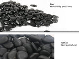 38lbs Black River Rocks, 2-3 inch Polished Pebbles for Plants, Vase Filler, Aquarium, Landscaping, 65620780