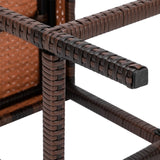 Bar Stool-Table and Chair Set of 4 Brown Gradient 99689671