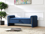 Modern Teddy Bed End Bench with Arms and Storage,Upholstered Large Foot Rest Stool, Comfy Window W2671P303032