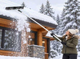 6.5 m 5-Section Extendable Roof Snow Rake Aluminum Pole ABS Shovel Head, One-Key Folding 17668951