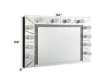 Noralie Mirrored & Faux Diamonds Accent Mirror B2726P448750