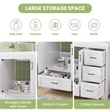 Cabinet Without Basin, 36-Inch Bathroom Cabinet, Bathroom Sink Cabinet with 2 Closing Doors and 4 W1162P207071