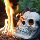 Fire Pit Demon Skull Gas Log for Ventless & Vent Free, Propane, Gel, Ethanol, Electric, Outdoor W2734P194125