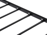 Twin Size metal bed Sturdy System Metal Bed Frame, Modern style and comfort to any bedroom, black W2297P347753